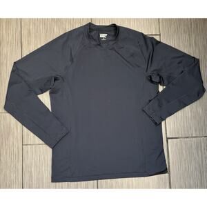 Lands’ End Men’s Navy Blue Long Sleeve Performance T-Shirt Size Small